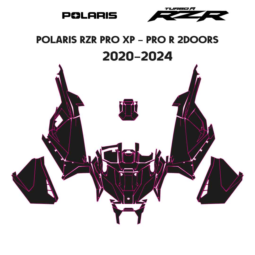Polaris RZR Pro XP / Pro R 2-Door Digital Decal Template | 2020–2024