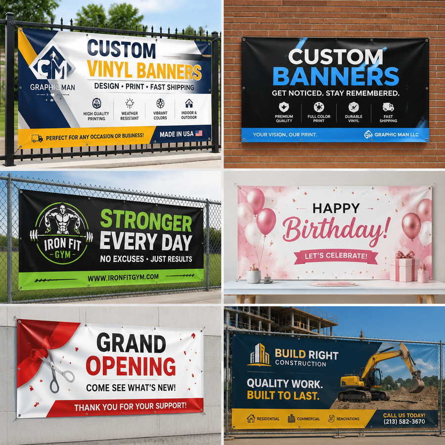 Custom Vinyl Banner – Design, Print & Fast Shipping