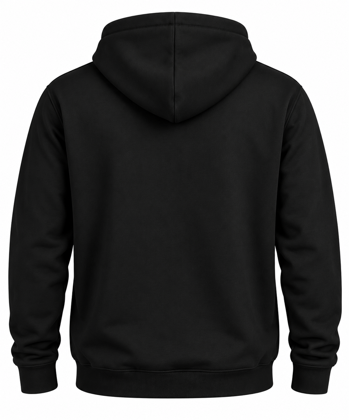 Model wearing a blank Hoodie, back view