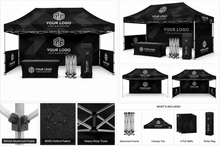 Custom 10x20 FT Waterproof Pop-Up Canopy Tent with Custom Printing