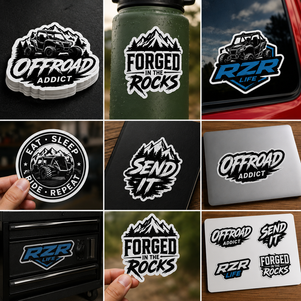 Custom Vinyl Decals – Waterproof | Any Size | Fast Shipping