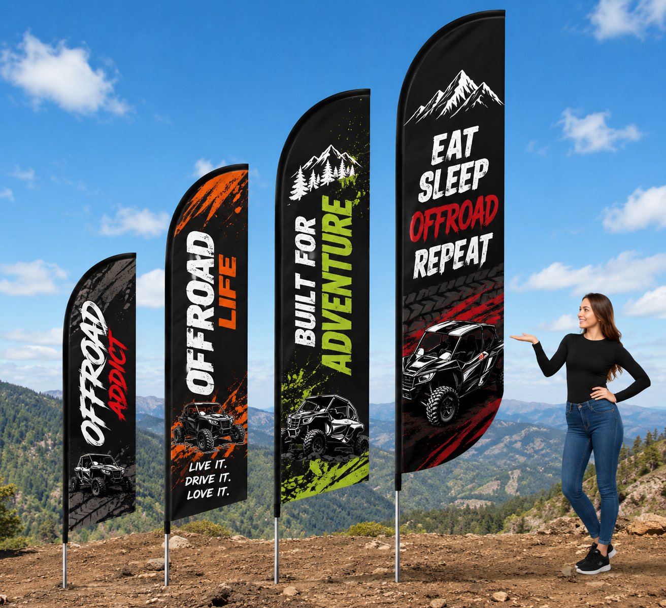 Custom Feather Flags | Design, Print & Fast Shipping