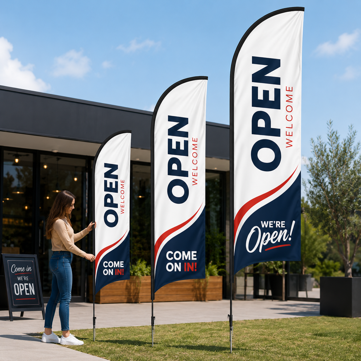 Custom Feather Flags | Design, Print & Fast Shipping