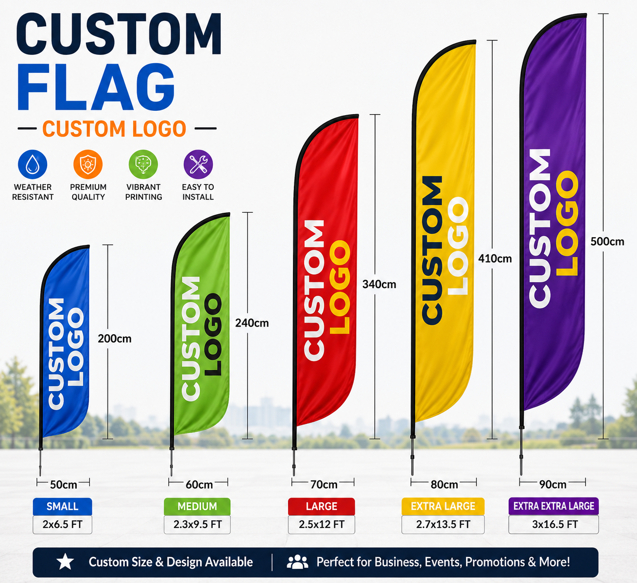Custom Feather Flags | Design, Print & Fast Shipping