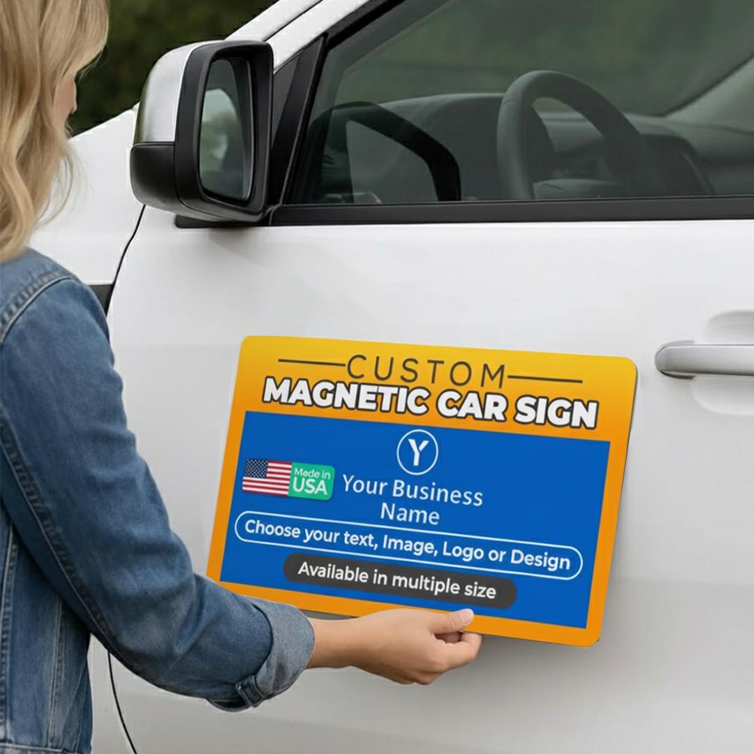 Custom Vehicle Magnet – Personalized Business Logo Car Magnet