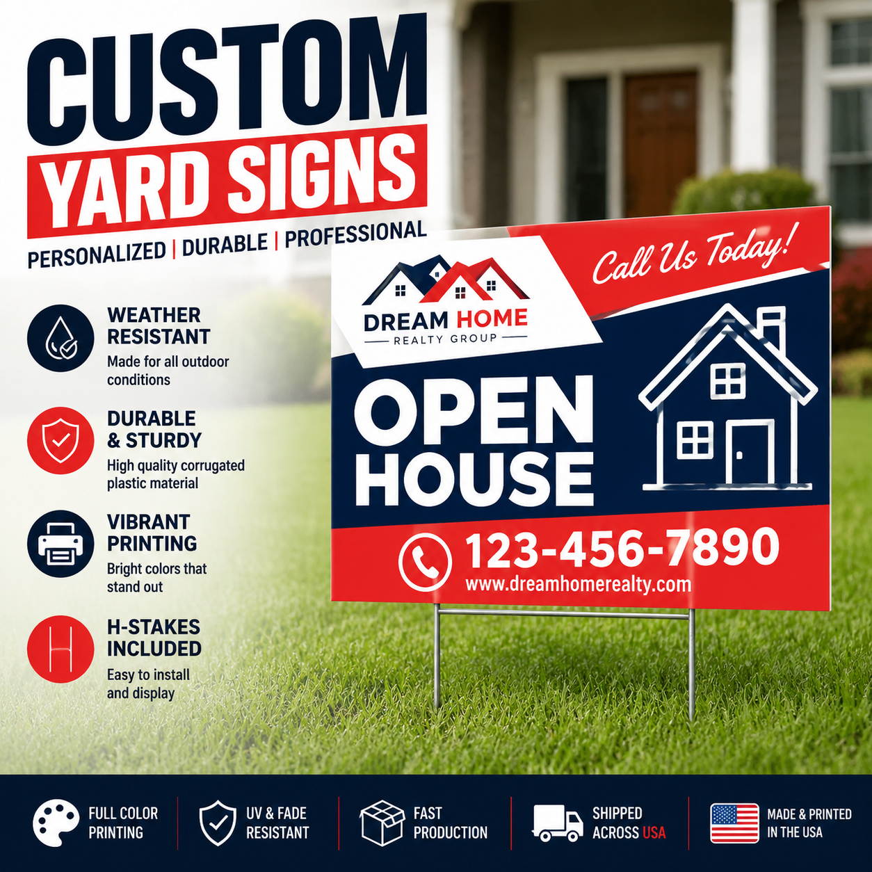 Custom Yard Sign Printing | Personalized Yard Signs
