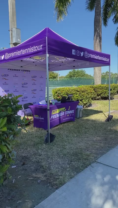Custom 10x15 FT Waterproof Pop-Up Canopy Tent with Custom Printing